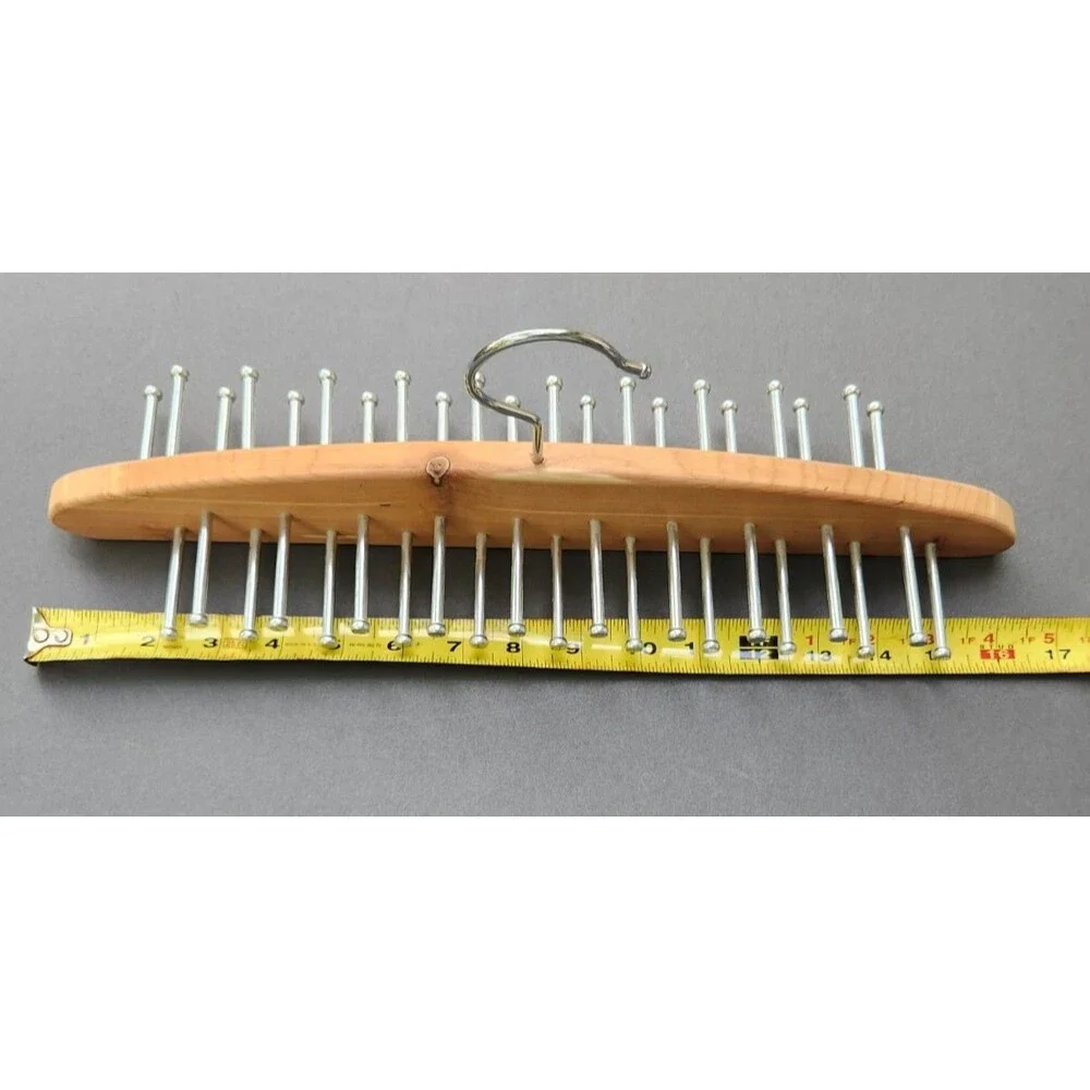 The Container Store Cedar Tie Belt & Scarf Hanger Closet Organizer 42 Pegs